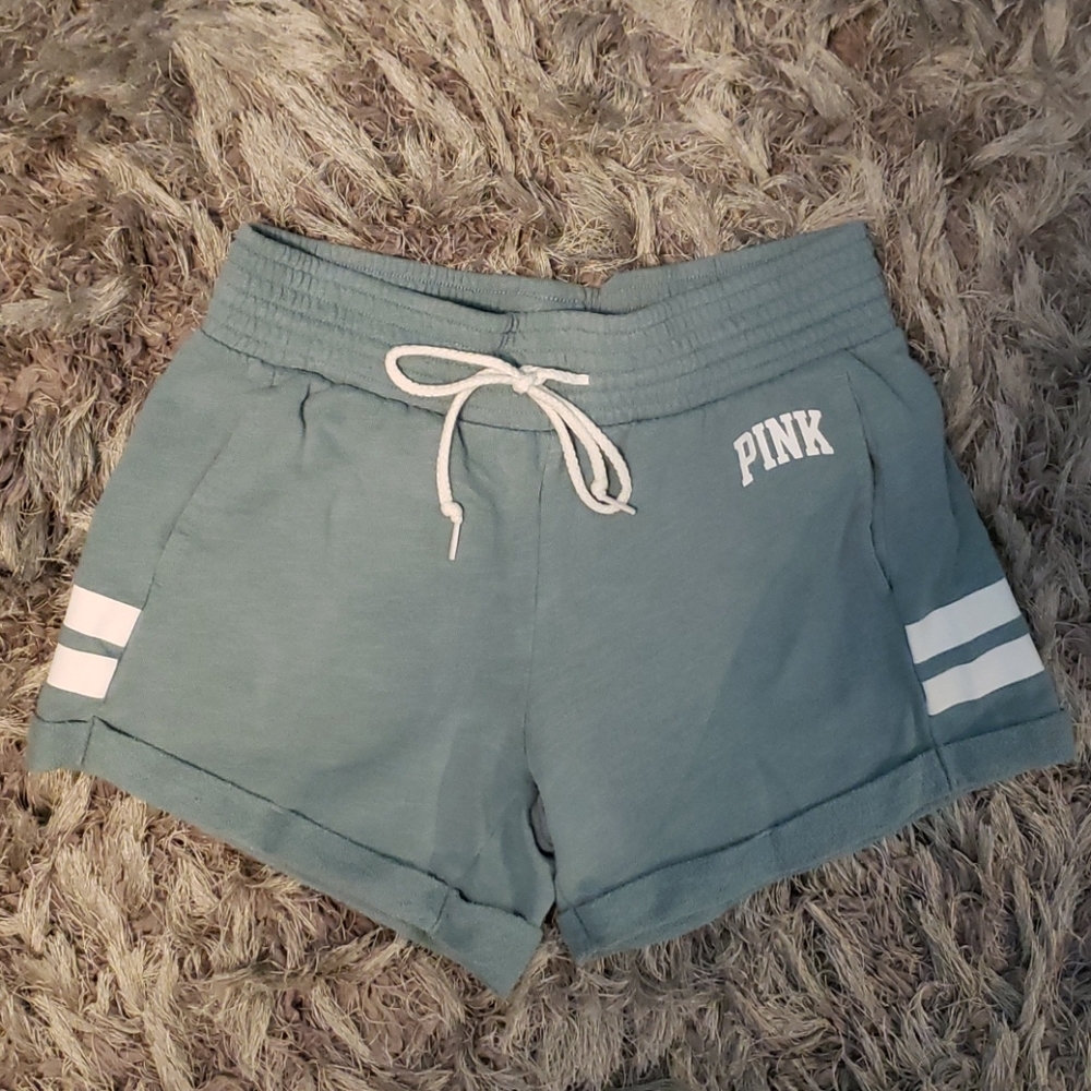 Pink sweat shorts